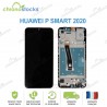 Ecran LCD vitre tactile châssis Huawei Psmart 2020 noir