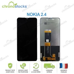 Ecran LCD vitre tactile pour Nokia 2.4 noir