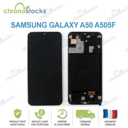 Ecran LCD vitre tactile pour Samsung A50 SM-A505F noir