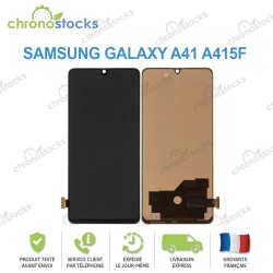 Ecran LCD vitre tactile pour Samsung A41 SM-A415F Noir