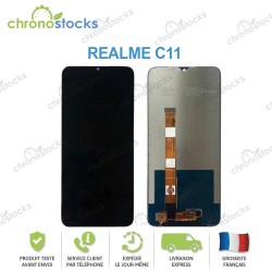 Ecran LCD vitre tactile Realme C11 Noir