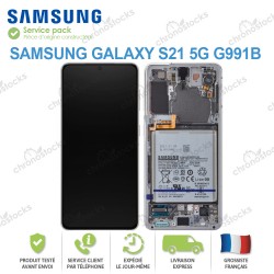 Ecran complet original Samsung Galaxy S21 5G Blanc G991B