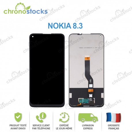 Ecran LCD vitre tactile Nokia 8.3 Noir