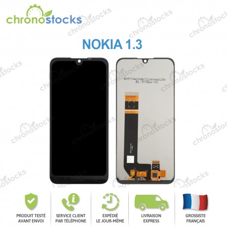 Ecran LCD vitre tactile Nokia 1.3 Noir
