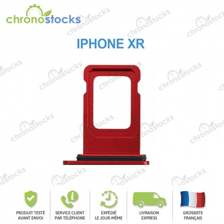 Tiroir carte Sim iPhone XR rouge