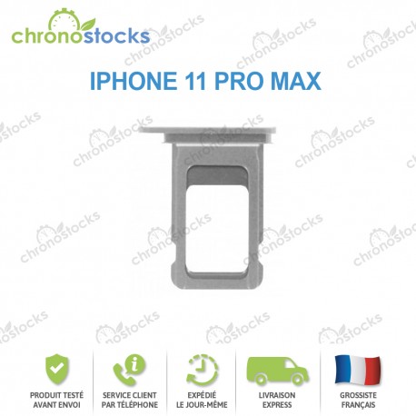 Tiroir Sim argent iPhone 11 Pro Max