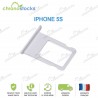 Tiroir carte Sim iPhone 5S argent