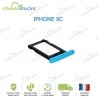 Tiroir carte Sim iPhone 5C bleu
