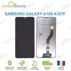 Ecran lcd vitre tactile châssis Samsung Galaxy A10s A107F Noir