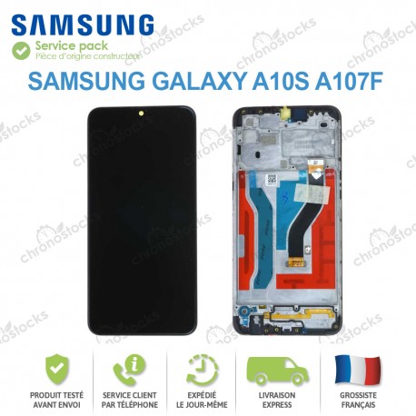 Ecran complet châssis Samsung Galaxy A10s A107F noir