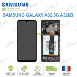 Bloc complet assemblé original Samsung Galaxy A32 5G noir A326B
