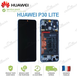 Ecran complet original Huawei P30 Lite MAR-L01A bleu