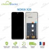 Ecran LCD vitre tactile pour Nokia X20 Noir