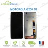 Ecran LCD vitre tactile pour Motorola G200 5G Noir