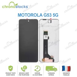 Ecran LCD vitre tactile pour Motorola G53 5G Noir