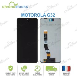 Ecran LCD vitre tactile pour Motorola G32 Noir