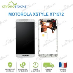Ecran LCD vitre tactile châssis Motorola X Style noir XT1572