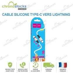 Hoco Câble silicone USB-C vers Lightninig 1M 20W noir