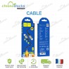 Câble silicone blanc Hoco X86 Type-c vers Type-c (1M) 60W