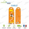 Câble Hoco X86 silicone blanc Micro-USB (1M)