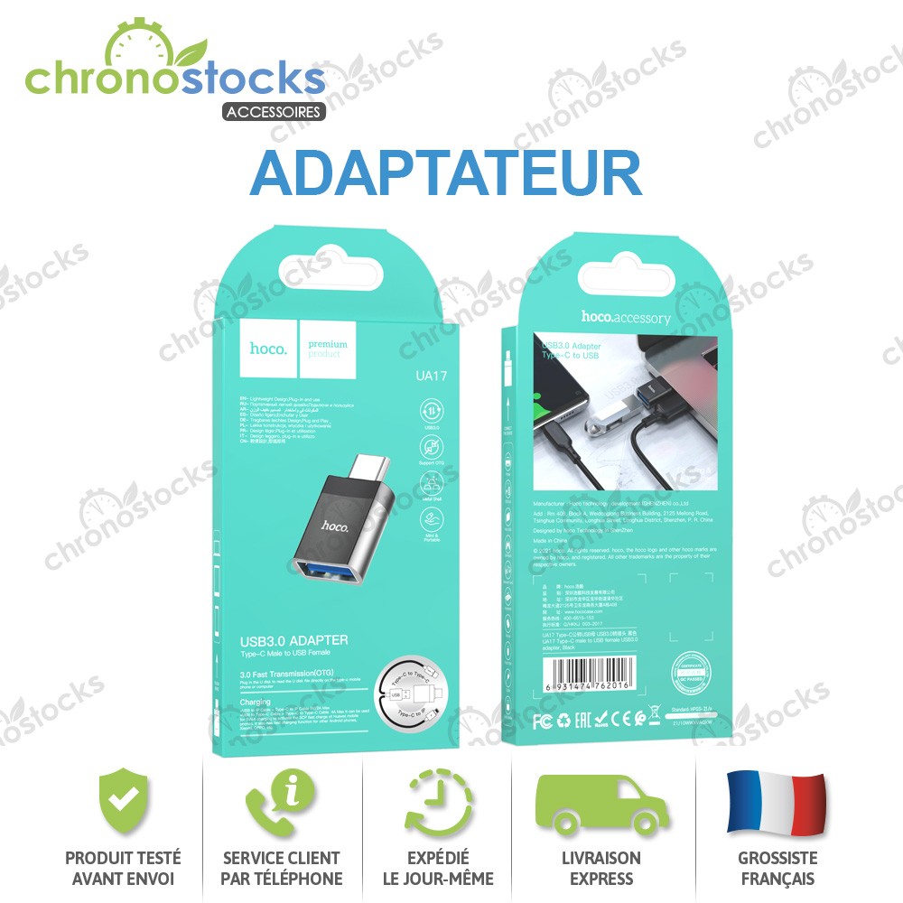 Adaptateur UA17 TYPE-C Vers USB Femelle