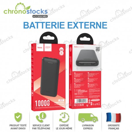 Batterie externe Hoco 10000 mAh J111 Noir