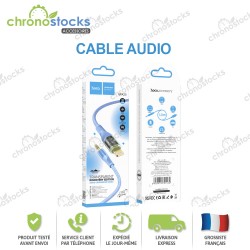 Câble Audio Hoco UPA25 Jack vers Lightning Bleu