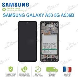 Ecran Complet LCD vitre tactile Samsung galaxy A53 5G A536B Noir