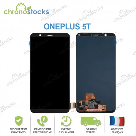 Ecran & Tactile OLED OnePlus 5T Noir