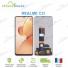 Ecran LCD Vitre Tactile Pour Realme C31 RMX3501 Noir