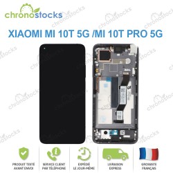 Ecran LCD vitre tactile Xiaomi Mi 10T 5G /Mi 10T Pro 5G Noir
