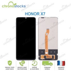 Ecran LCD vitre tactile pour Honor X7 Noir