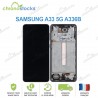 Ecran LCD vitre tactile châssis sans empreinte Samsung galaxy A33 5G A336B