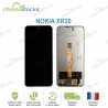 Ecran LCD vitre tactile pour Nokia XR20 Noir TA-1368 TA-1362