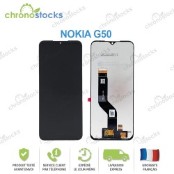 Ecran LCD vitre tactile pour Nokia G50 Noir