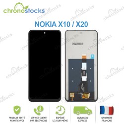 Ecran LCD vitre tactile pour Nokia X10 Noir