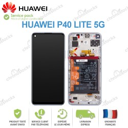 Ecran Complet Huawei P40 Lite 5G Argent