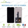 Ecran LCD vitre tactile pour Motorola E7 / E7i / E7 Power Noir