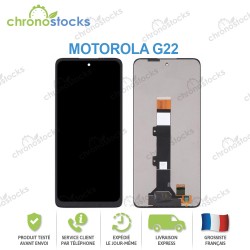 Ecran LCD vitre tactile pour Motorola G22 Noir