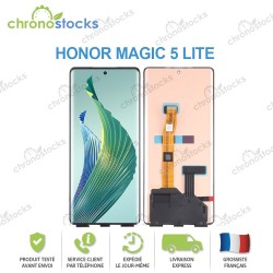 Ecran LCD vitre tactile pour Honor Magic 5 Lite Noir