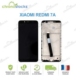 Ecran LCD vitre tactile chassis Xiaomi Redmi 7A noir