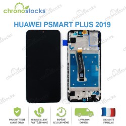 Ecran LCD vitre tactile châssis Huawei Psmart Plus 2019 noir