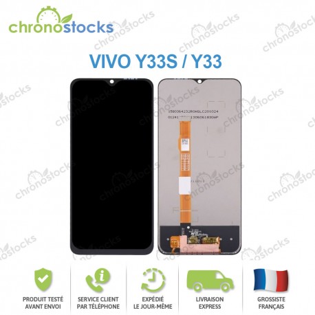 Ecran LCD vitre tactile Vivo Y33S Noir