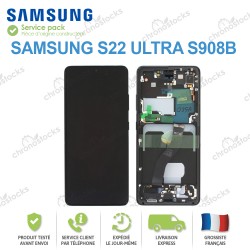 Ecran LCD vitre tactile châssis Samsung Galaxy S21 Ultra 5G