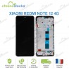 Ecran OLED vitre tactile chassis Xiaomi Redmi Note 12 4G 23021RAA2Y AVEC EMPREINTE