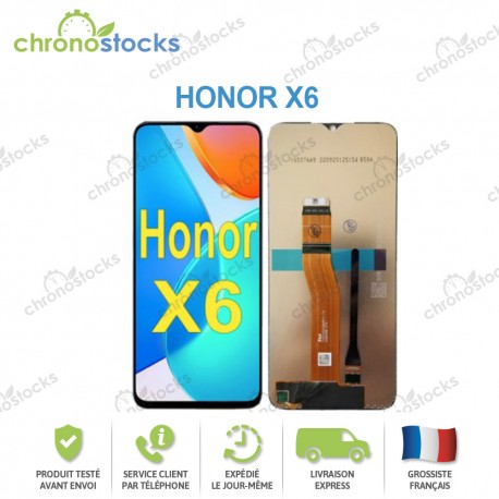 Ecran LCD vitre tactile pour Honor X6 Noir