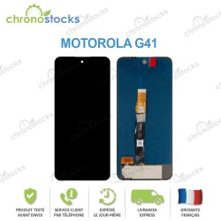 Ecran LCD vitre tactile pour Motorola G41 Noir