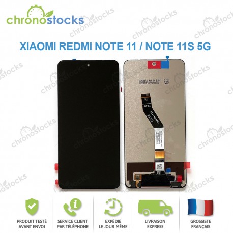 Ecran LCD vitre tactile pour Xiaomi Redmi Note 11 5G noir