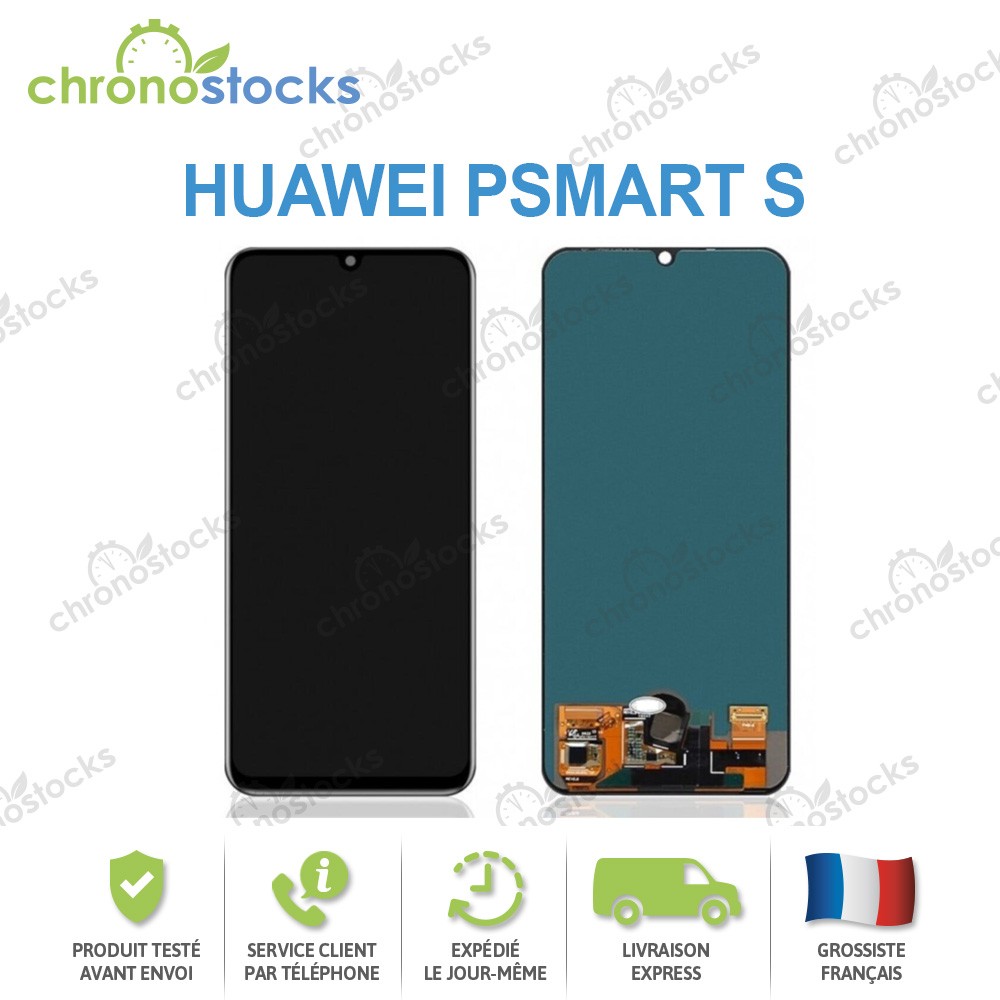 Ecran LCD vitre tactile Huawei Psmart S noir