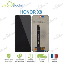 Ecran LCD vitre tactile pour Honor X8 Noir